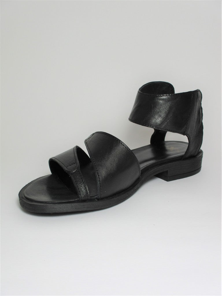 Sandalo pelle donna Oxs Julia 1058 Nero