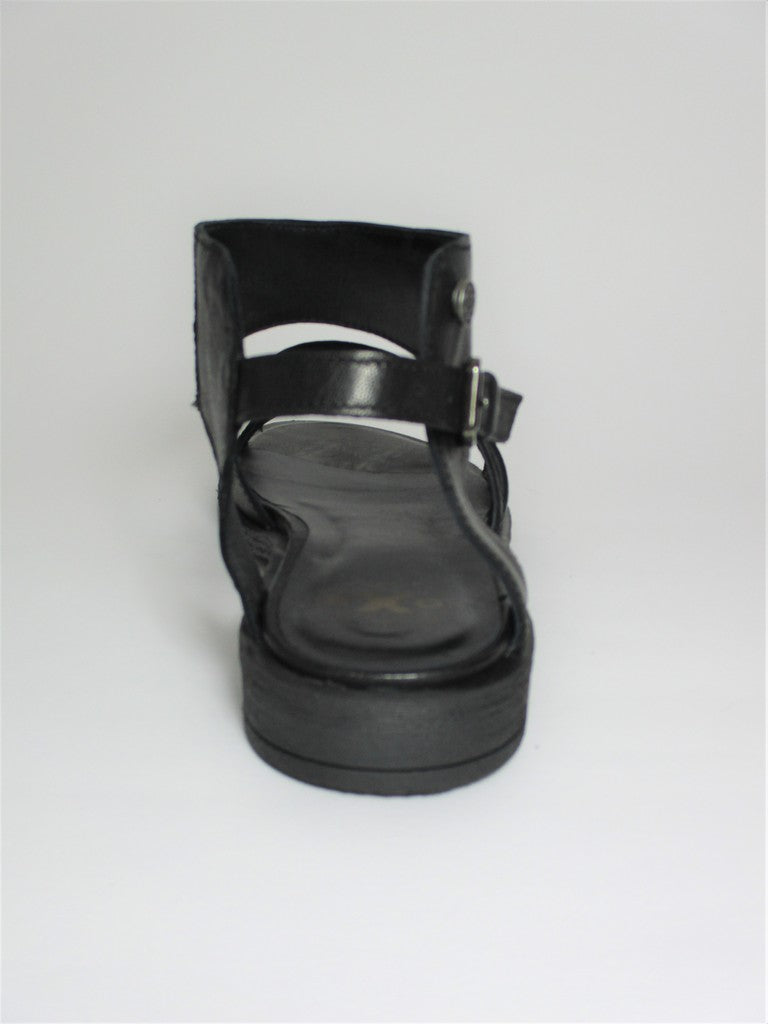 Sandalo pelle donna Oxs Julia 1058 Nero