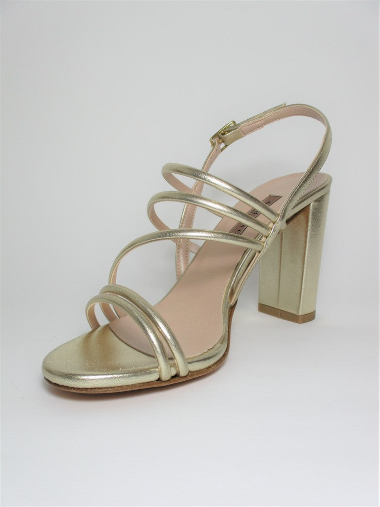 Sandalo pelle donna ALBANO 8108 platino