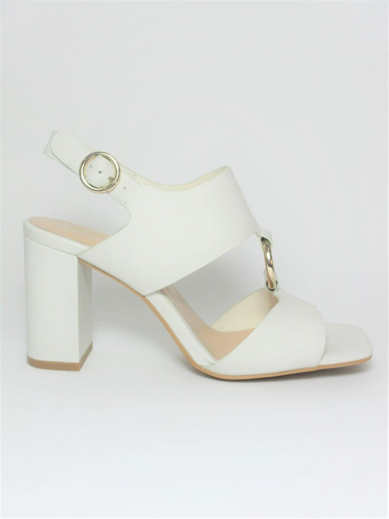 Sandalo pelle donna Apepazza Vera Bianco