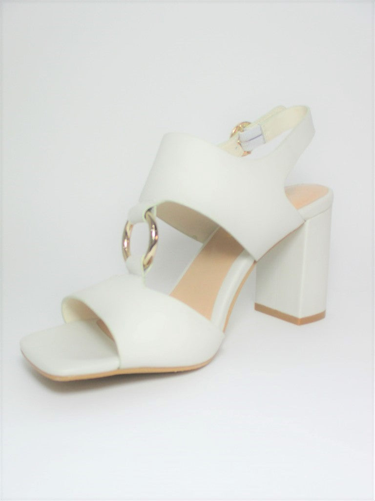 Sandalo pelle donna Apepazza Vera Bianco