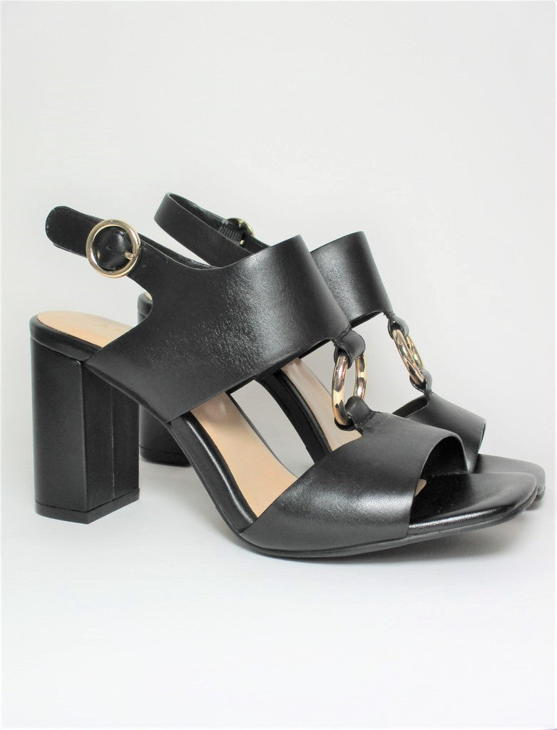 Sandalo pelle donna Apepazza Vera nero