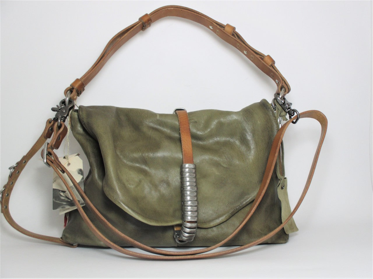 Borsa pelle donna As98 200548 Verde