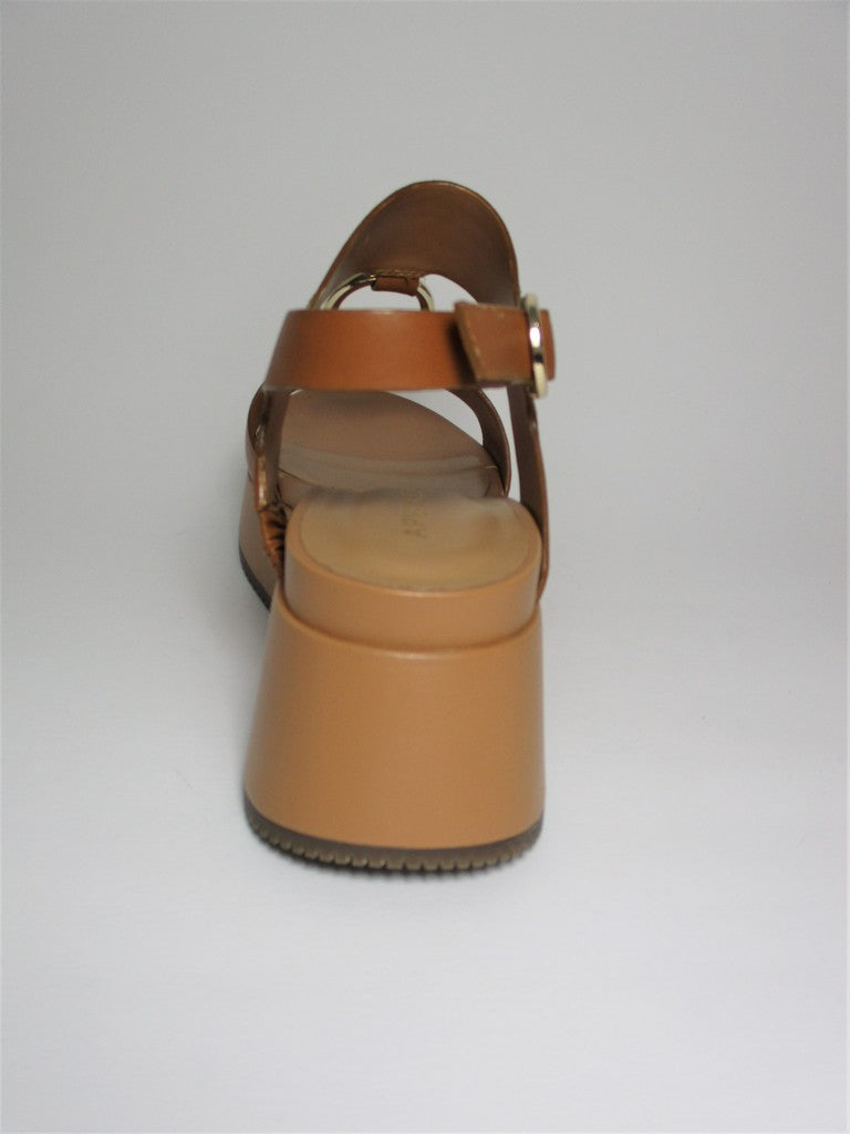 Sandalo pelle donna Apepazza Zelda Cuoio