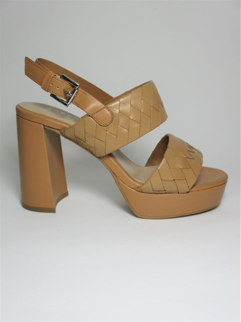 Sandalo pelle donna Apepazza Agnes cuoio