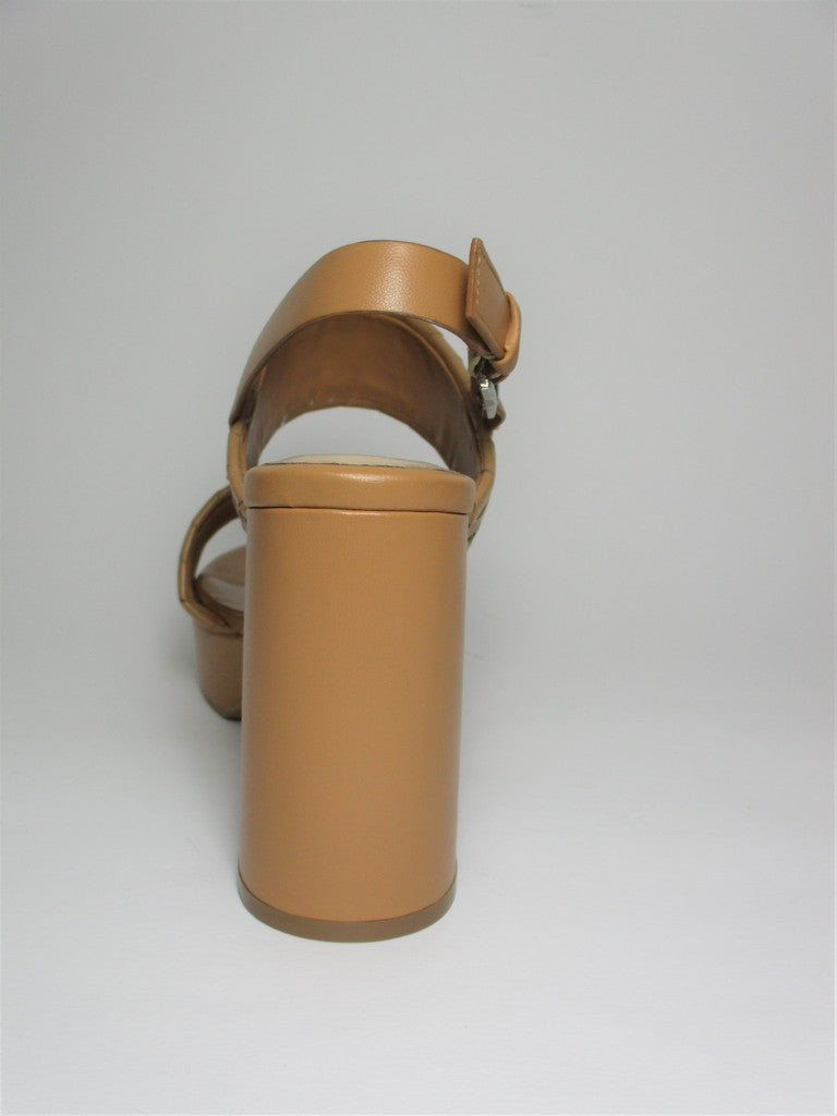 Sandalo pelle donna Apepazza Agnes cuoio
