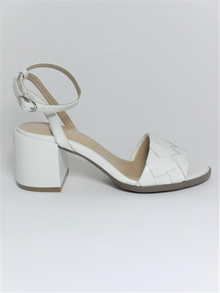 Sandalo pelle donna Apepazza Maggie Bianco