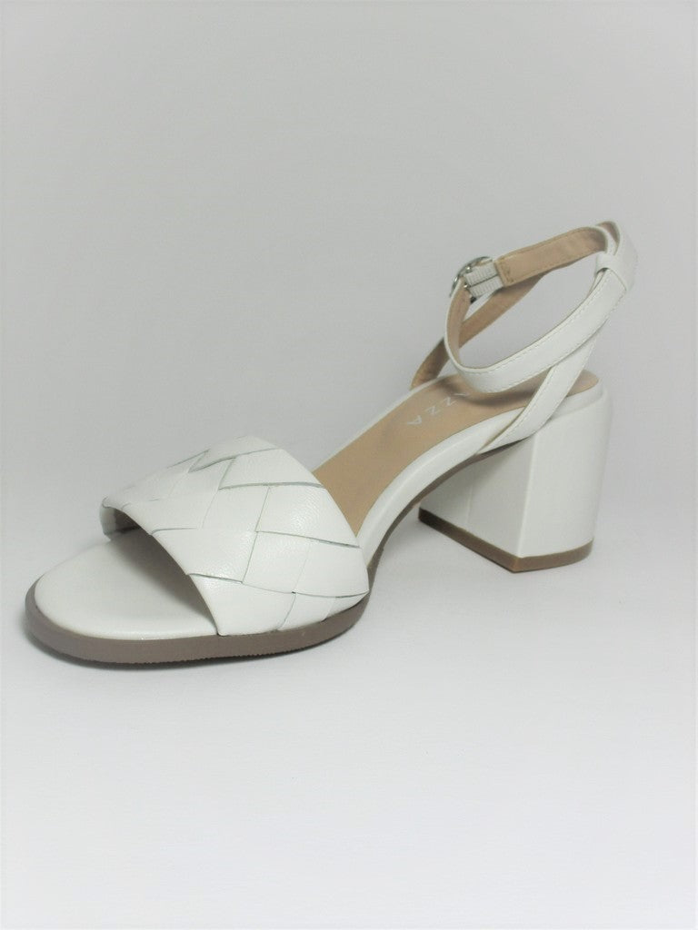 Sandalo pelle donna Apepazza Maggie Bianco