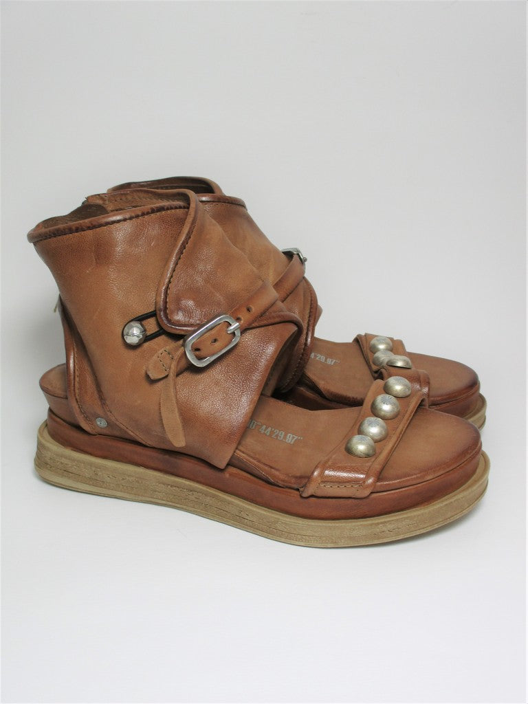 Zeppa pelle donna AS98 A15018 Cuoio