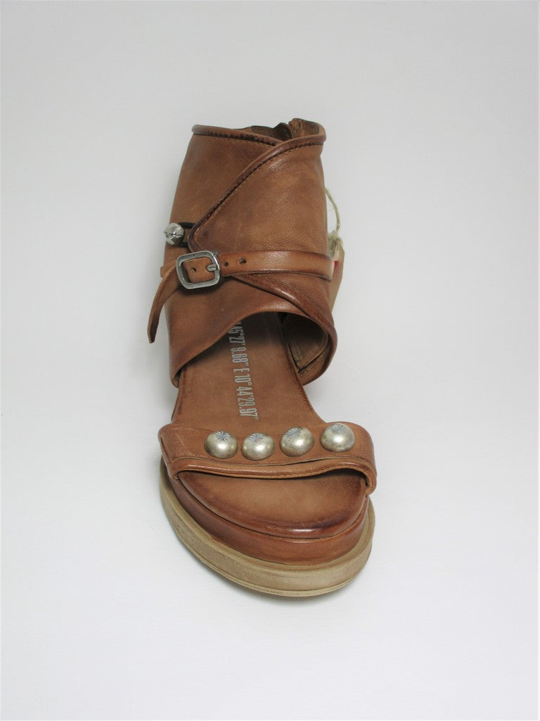 Zeppa pelle donna AS98 A15018 Cuoio