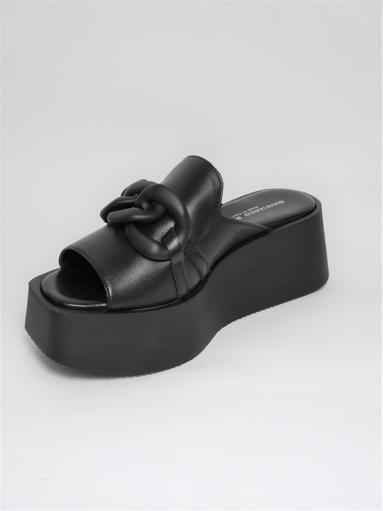 Sandalo pelle donna GIANMARCO SORELLI 2953/OPAK Nero