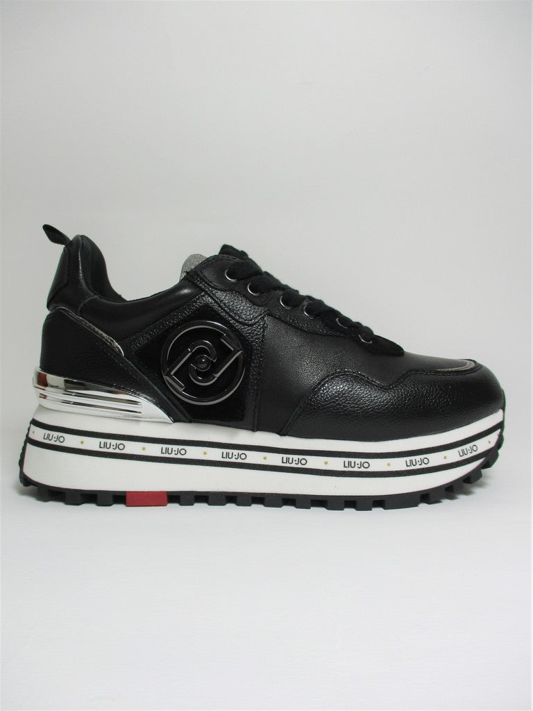 Sneaker pelle donna LIU JO Maxi Wonder 1 Nera