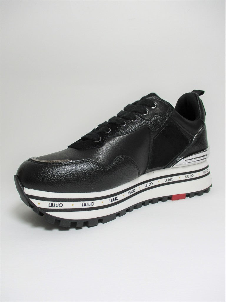 Sneaker pelle donna LIU JO Maxi Wonder 1 Nera