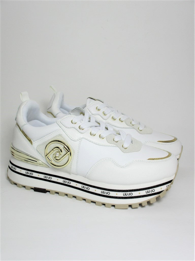 Sneaker pelle donna LIU JO Maxi Wonder 1 Bianca