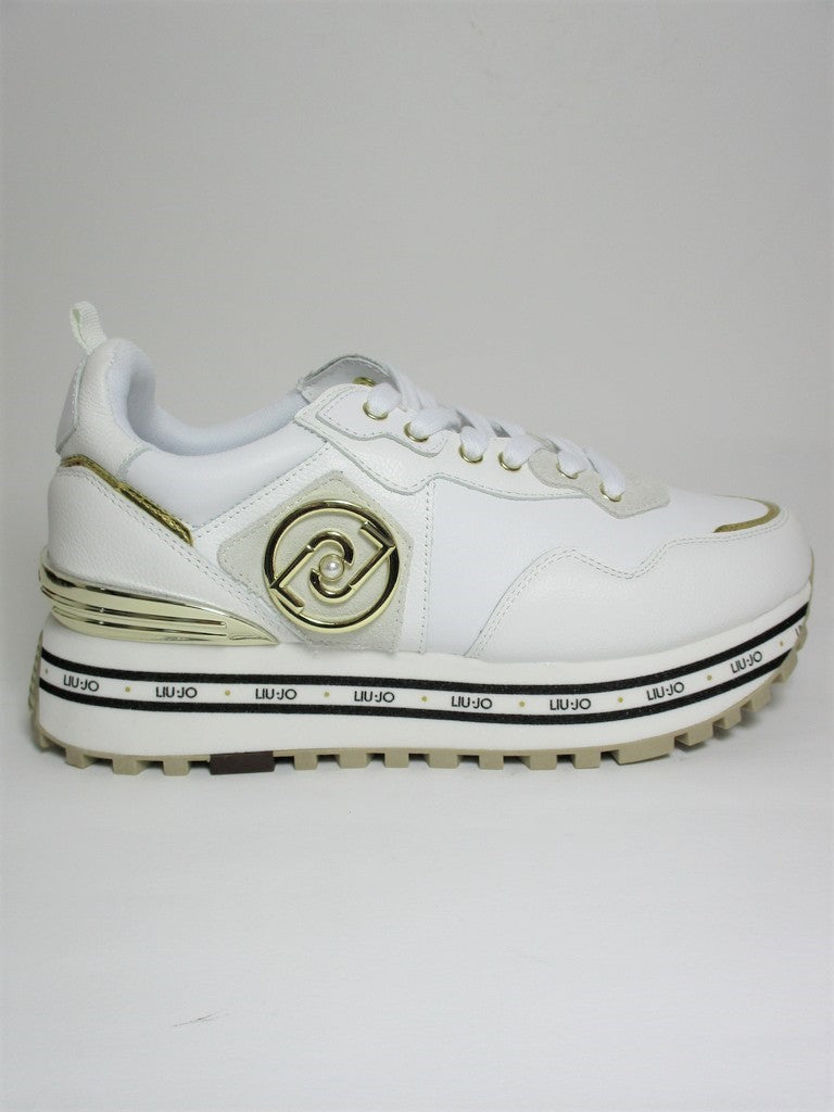 Sneaker pelle donna LIU JO Maxi Wonder 1 Bianca