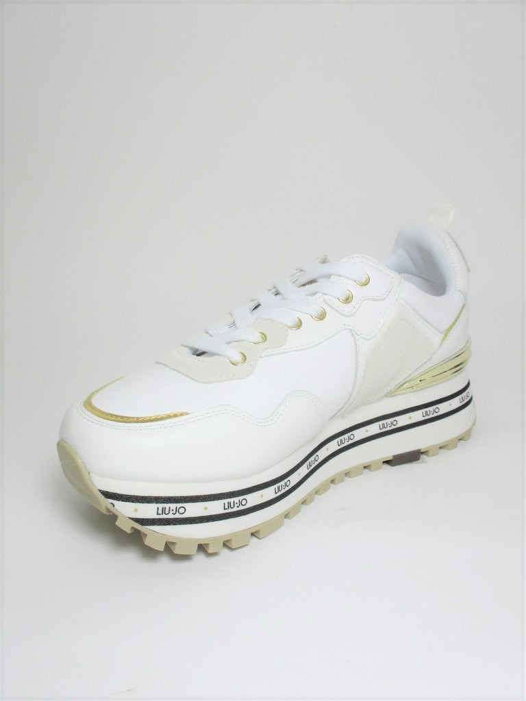 Sneaker pelle donna LIU JO Maxi Wonder 1 Bianca
