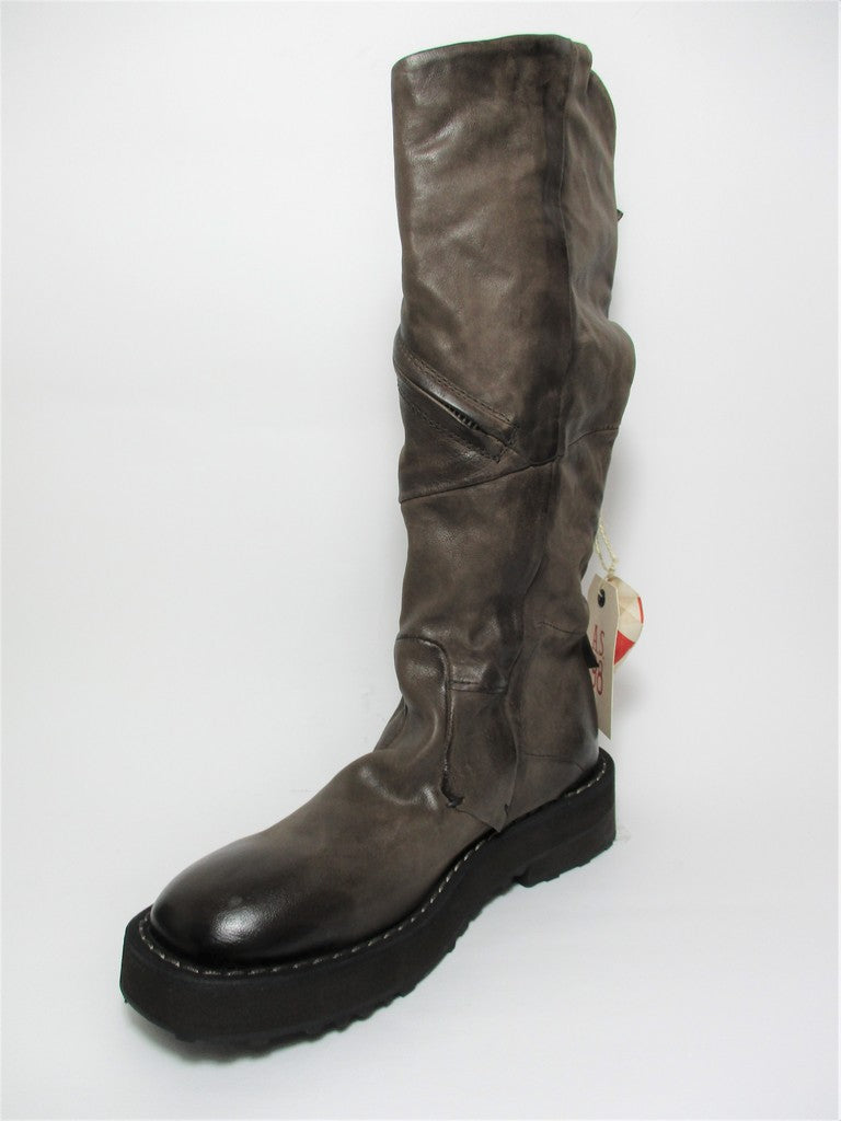 Stivale pelle donna AS98 A58302 Fondente