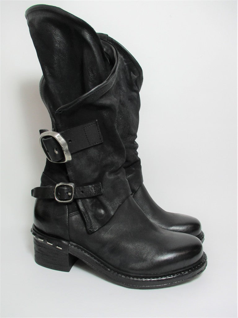 Stivale pelle donna AS98 A52308 Nero