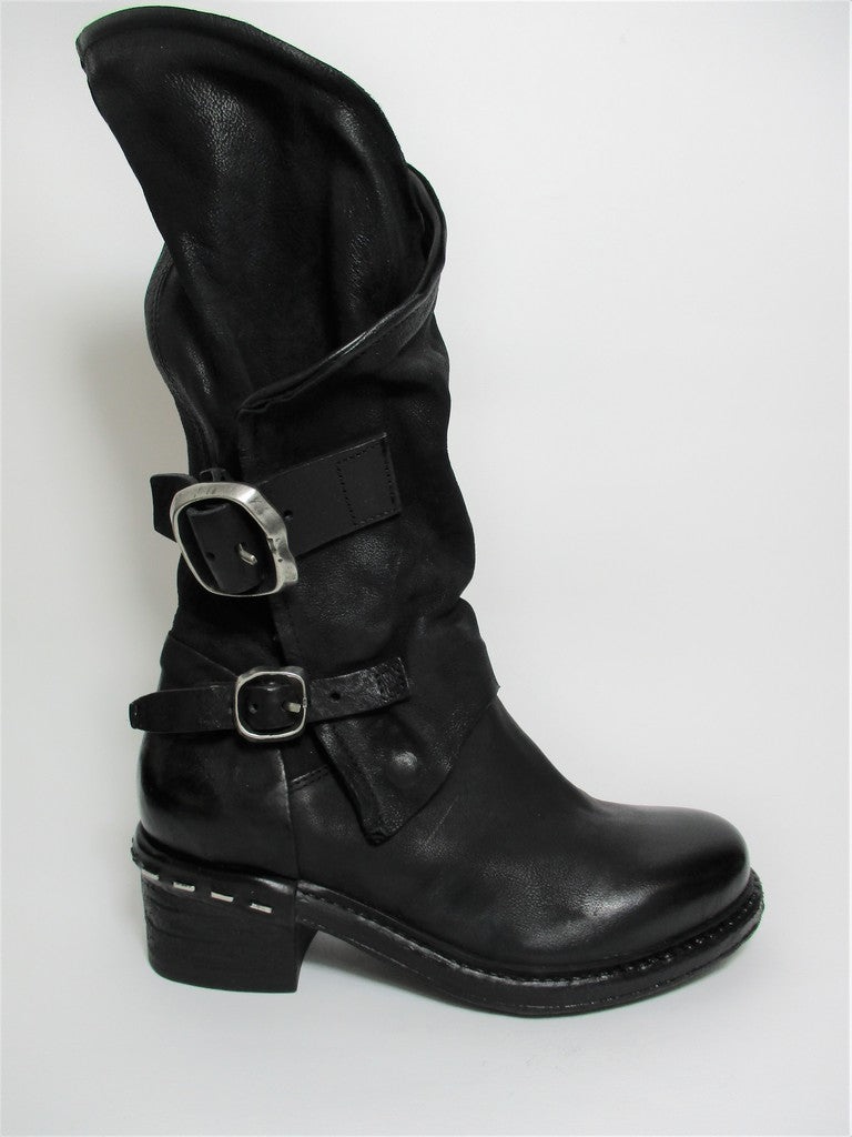 Stivale pelle donna AS98 A52308 Nero