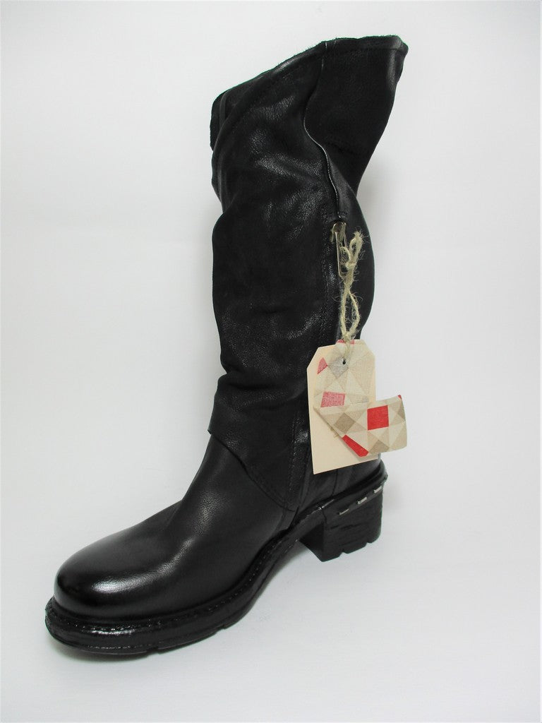 Stivale pelle donna AS98 A52308 Nero