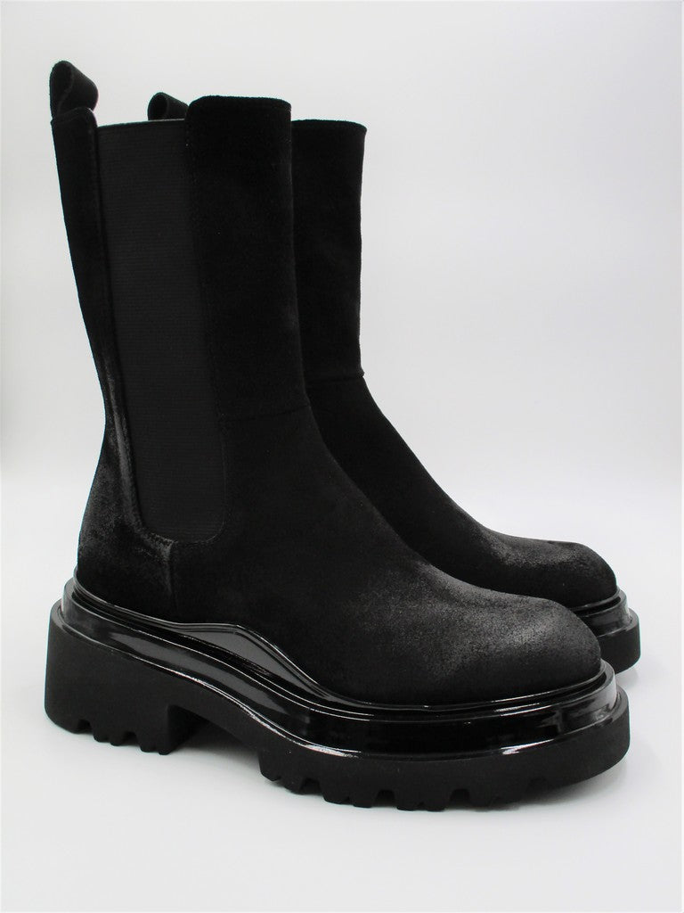 Beatles camoscio donna FRU.IT 7117 nero