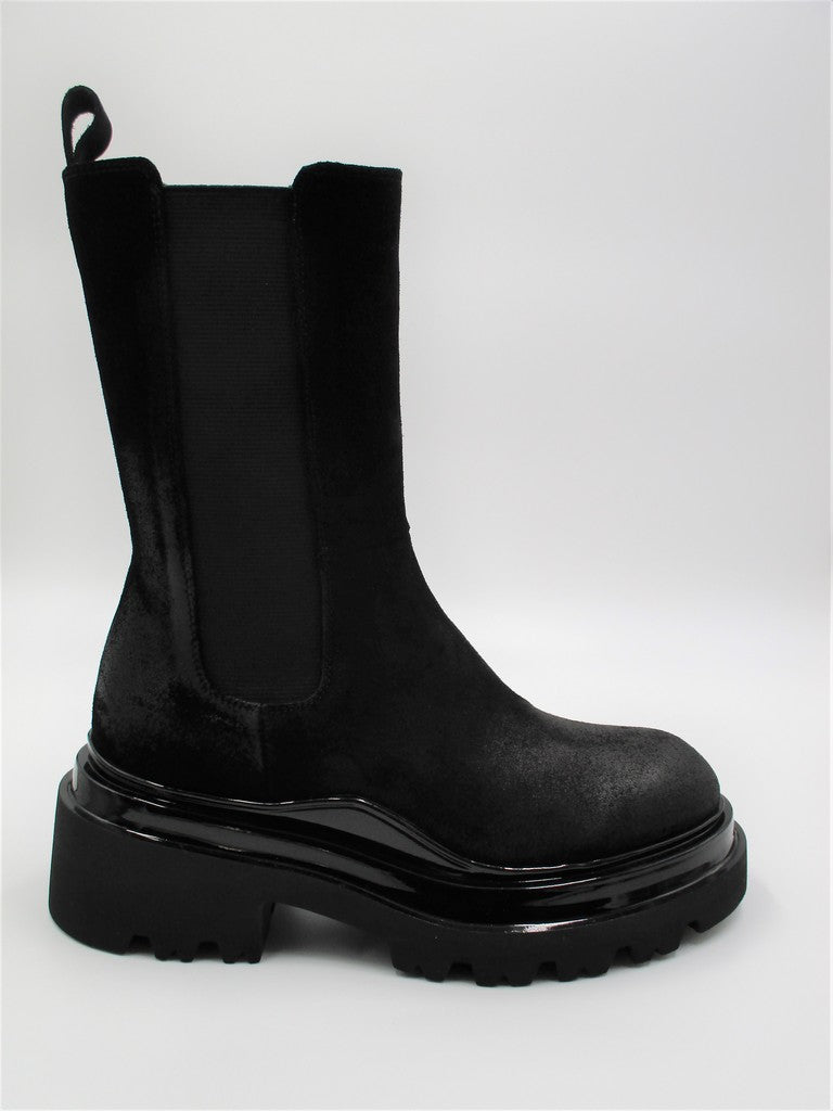 Beatles camoscio donna FRU.IT 7117 nero