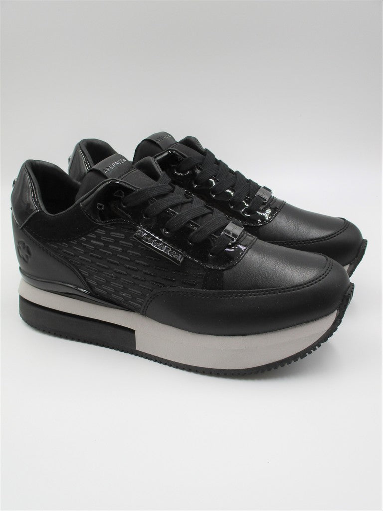 Sneaker donna APEPAZZA ROSLYN nera
