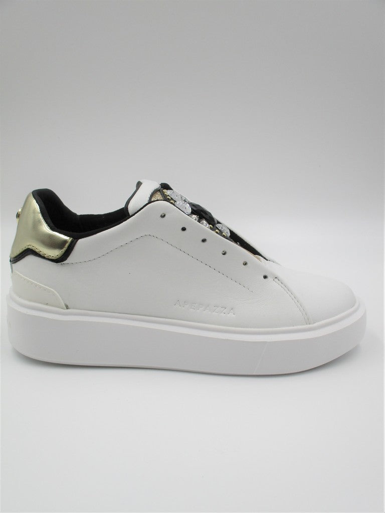 Sneaker Slip On donna APEPAZZA PARIS bianca
