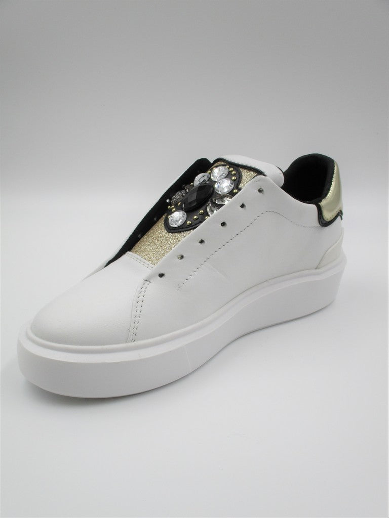 Sneaker Slip On donna APEPAZZA PARIS bianca