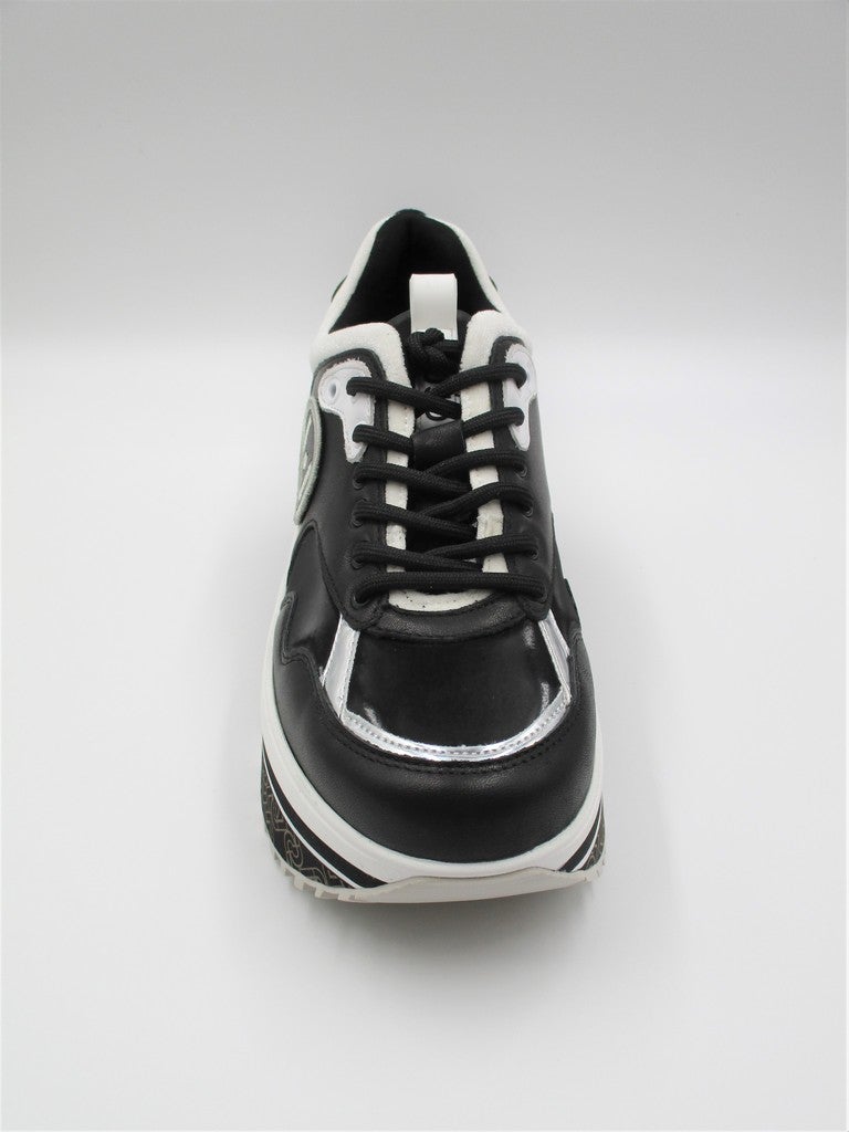 Sneaker pelle donna LIU JO AIR MAXI 1 Nera/Silver