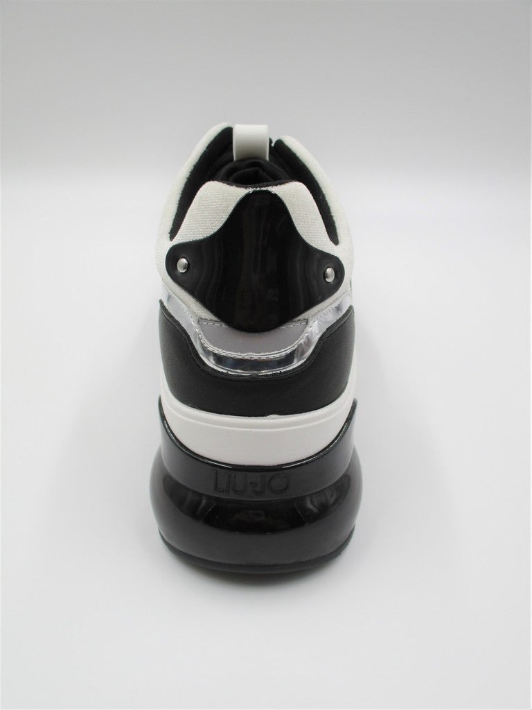 Sneaker pelle donna LIU JO AIR MAXI 1 Nera/Silver