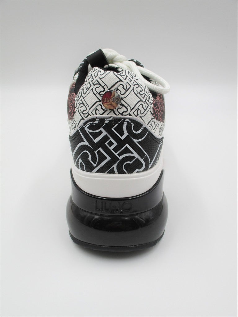 Sneaker pelle donna LIU JO AIR MAXI 1 Nera/Bianca