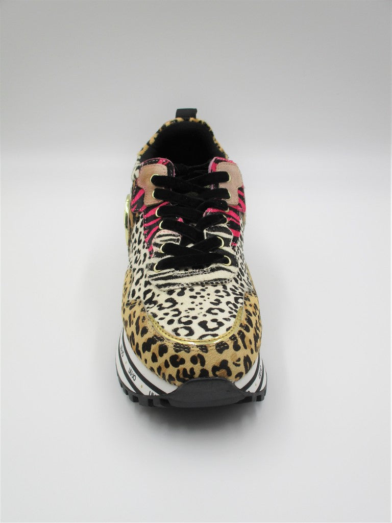 Sneaker pelle donna LIU JO Maxi Wonder 1 Animalier