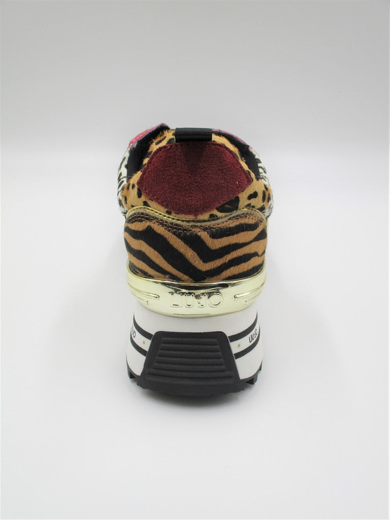 Sneaker pelle donna LIU JO Maxi Wonder 1 Animalier