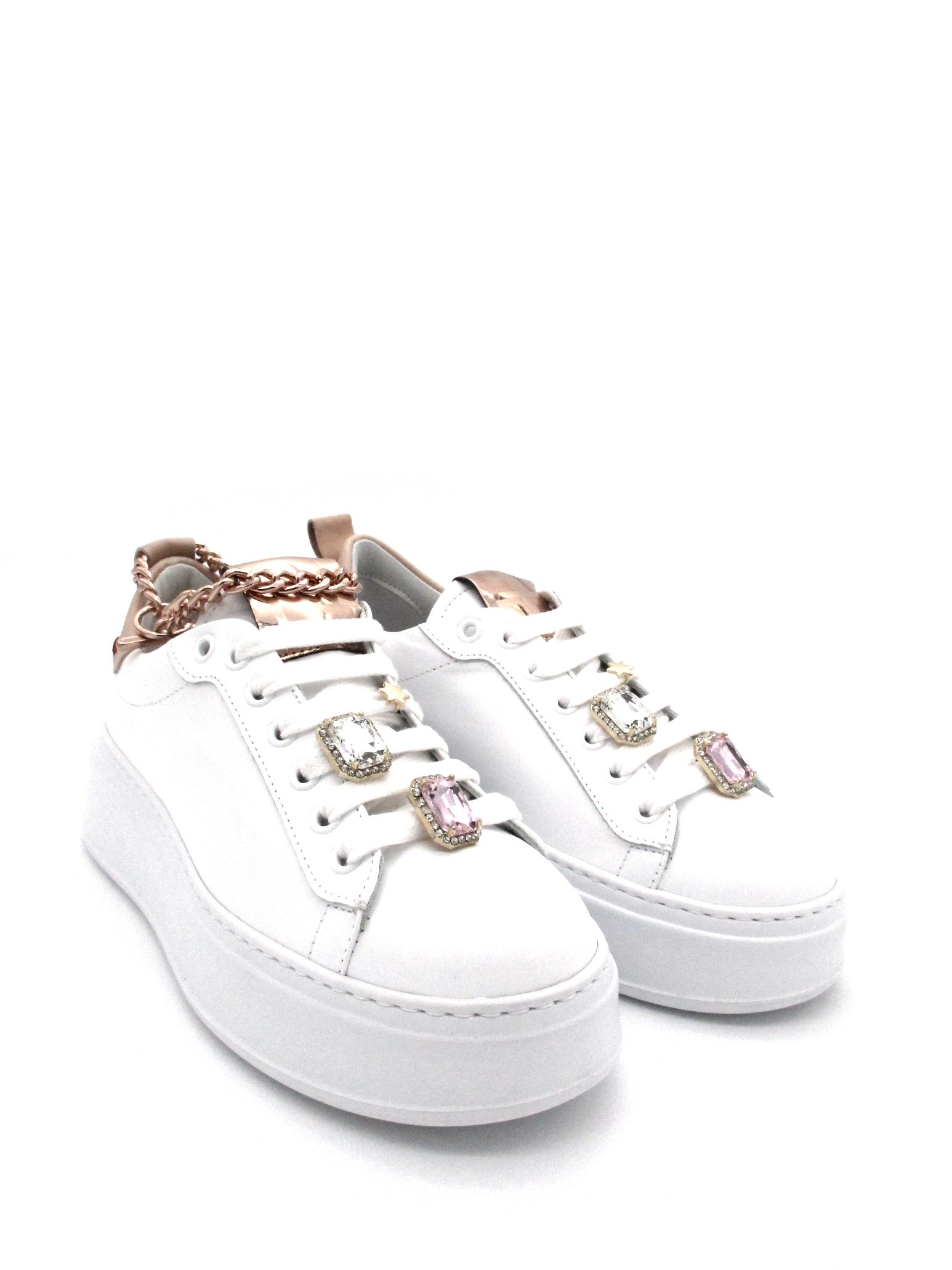 Sneaker pelle donna GIO+ G762A Bianca