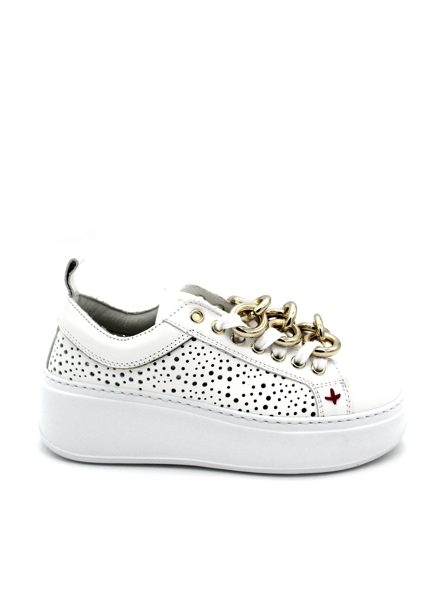 Sneaker pelle donna GIO+ G719 bianca