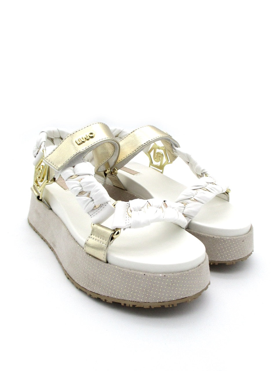Sandalo Frida 12 LIU JO Gold/White