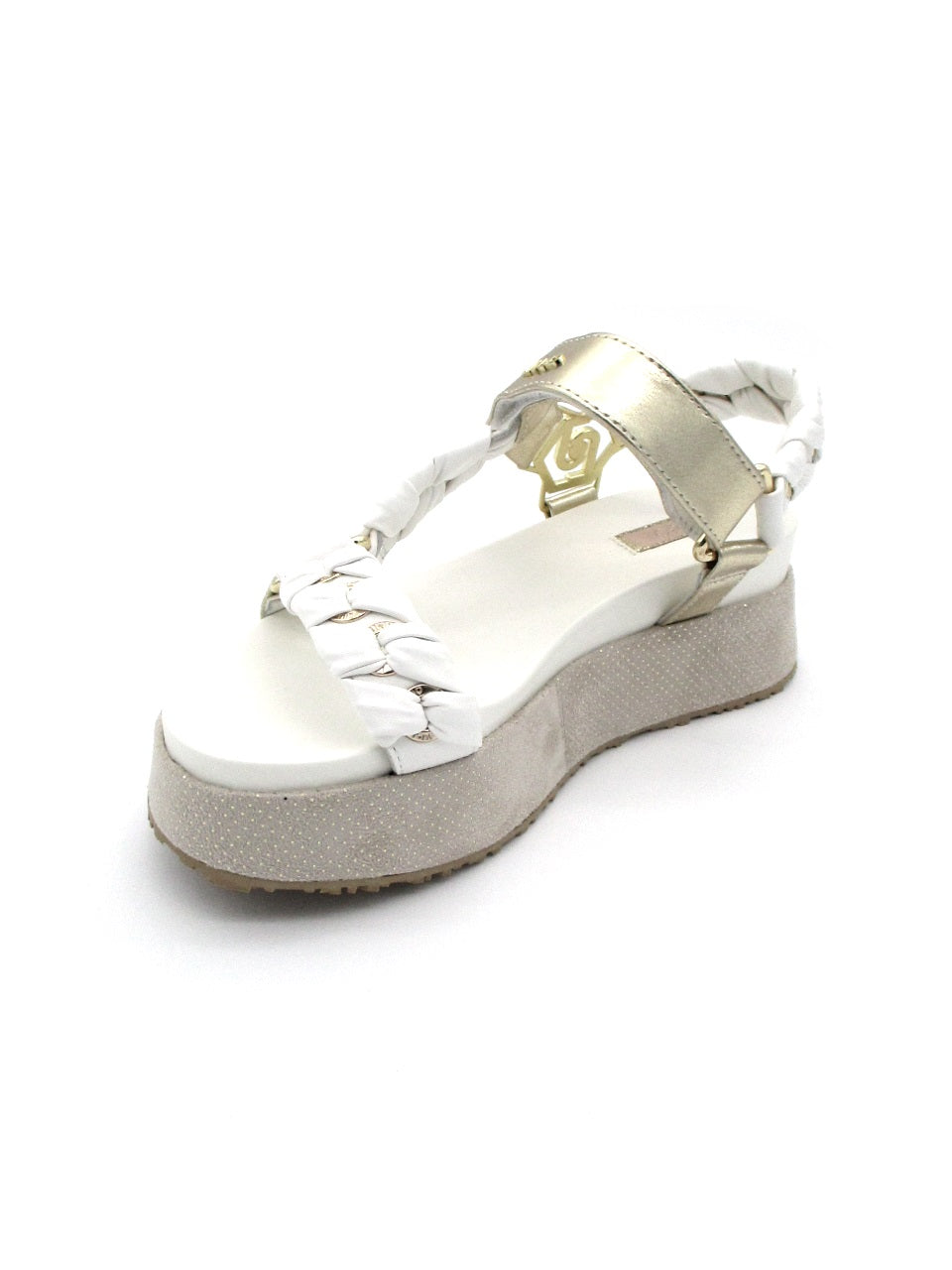 Sandalo Frida 12 LIU JO Gold/White