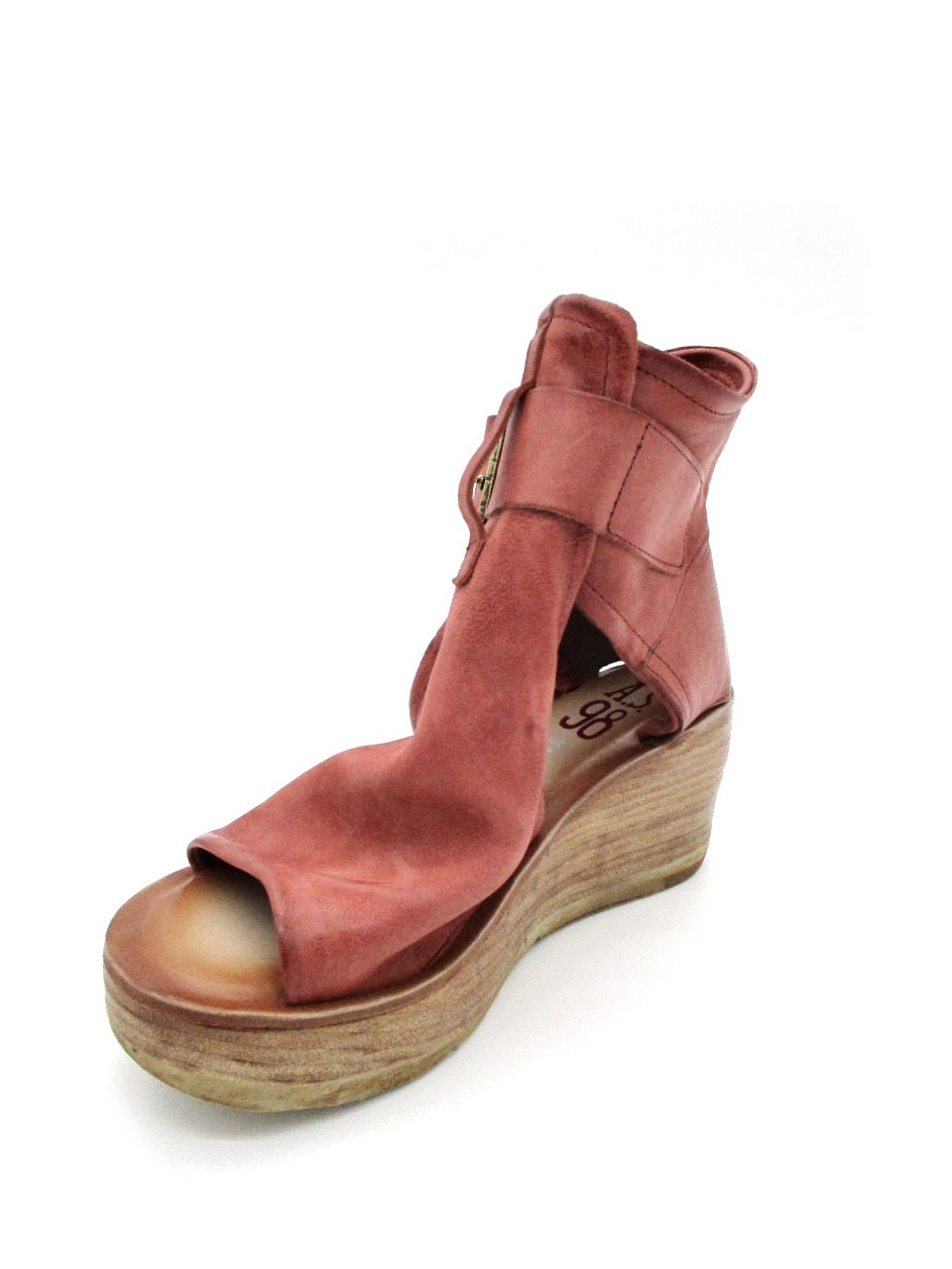 Sandalo zeppa in pelle donna As98 Mars - 528036 -