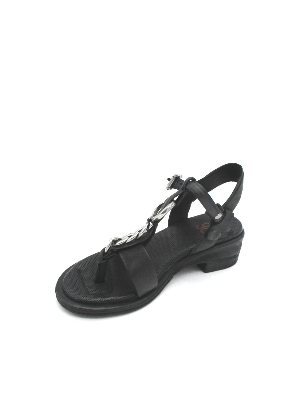 Sandalo tacco in pelle donna As98 A70007 Black