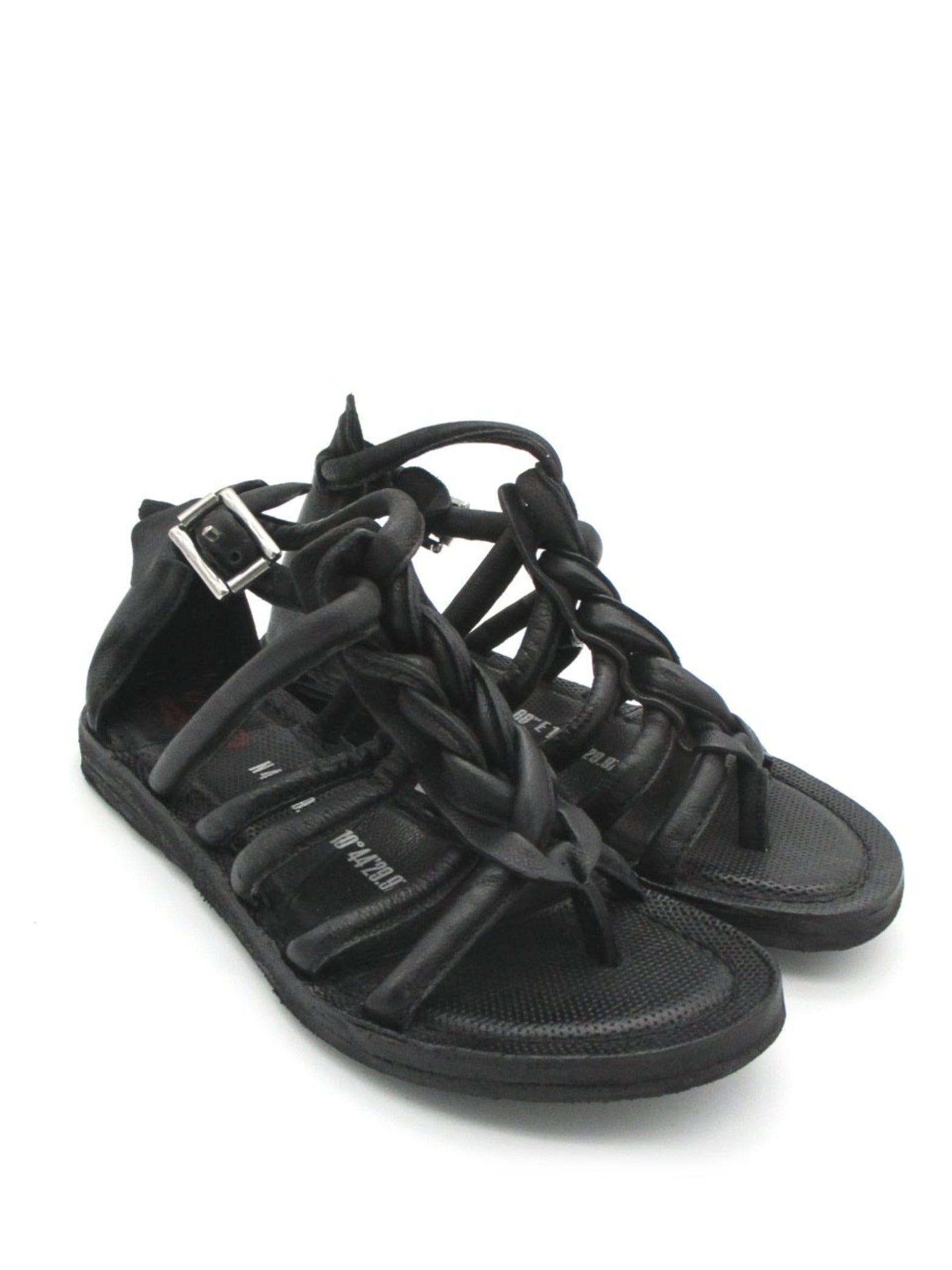 Sandalo in pelle donna As98 A16025 Black