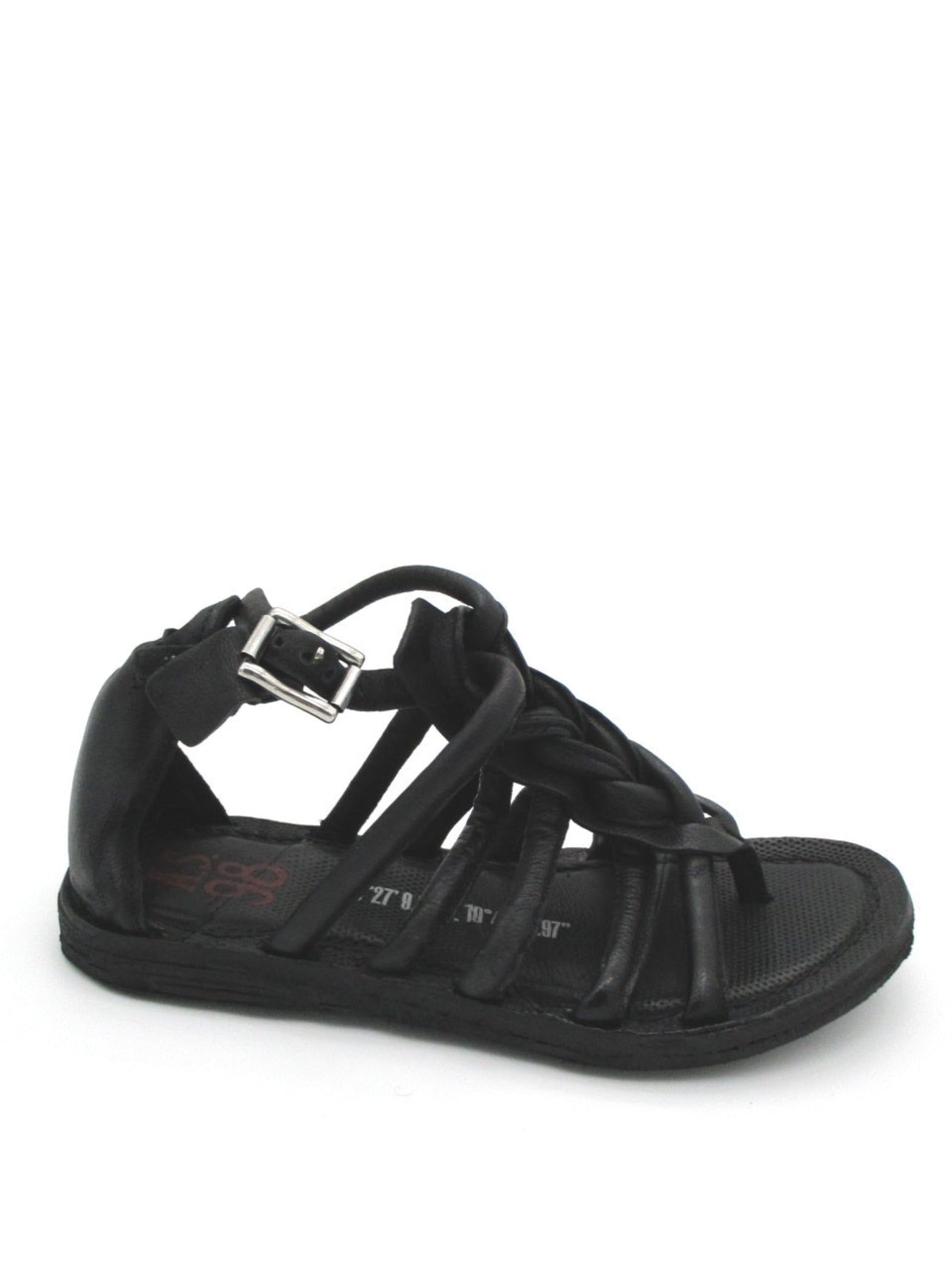 Sandalo in pelle donna As98 A16025 Black