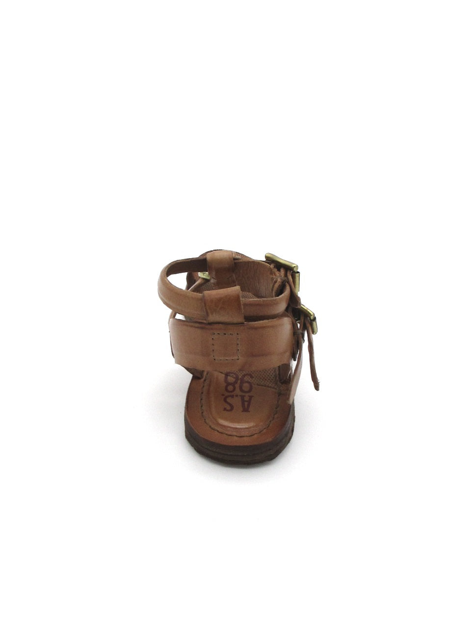 Sandalo in pelle donna As98 A16023 Camel