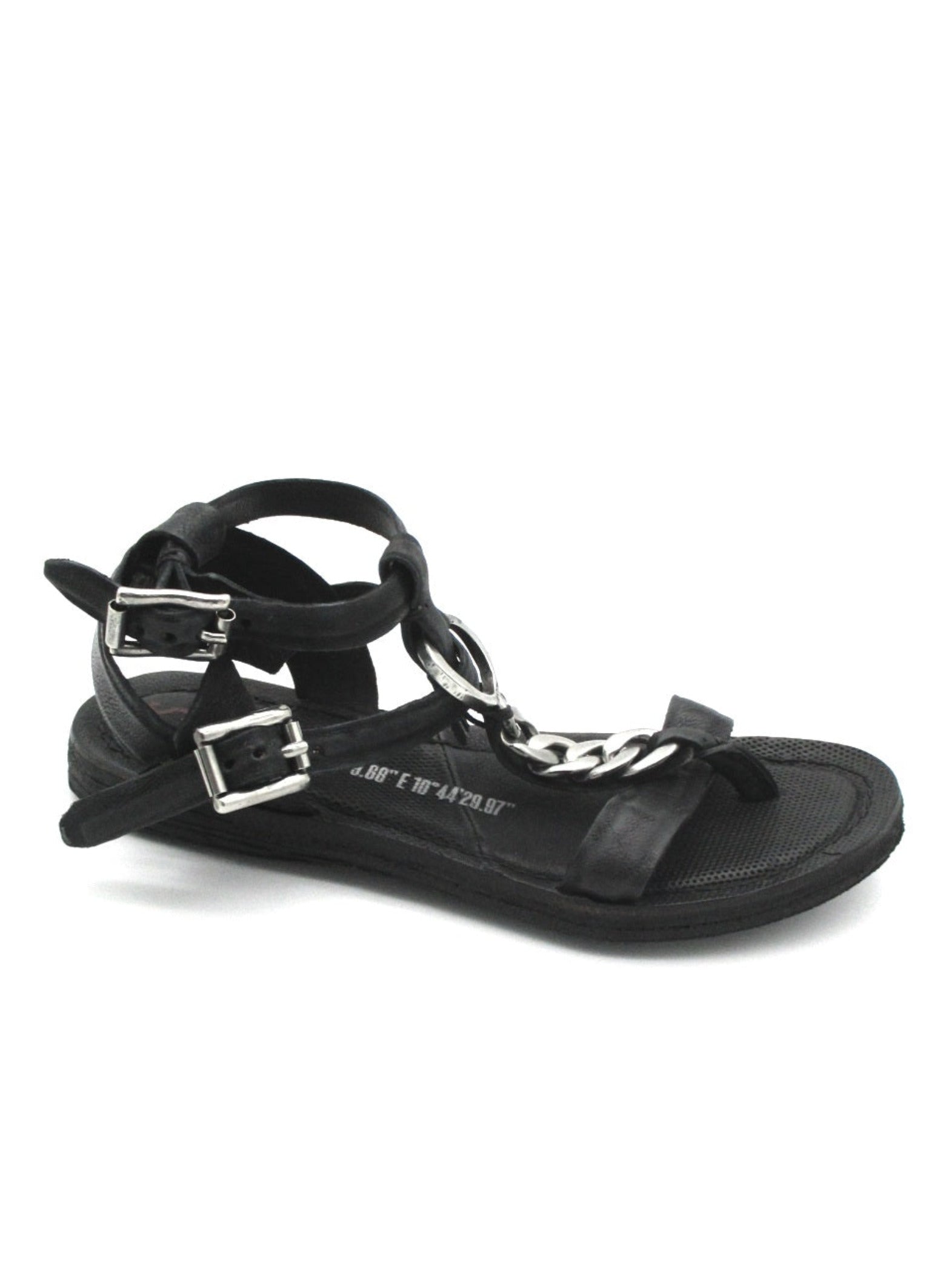 Sandalo in pelle donna As98 A16023 Black