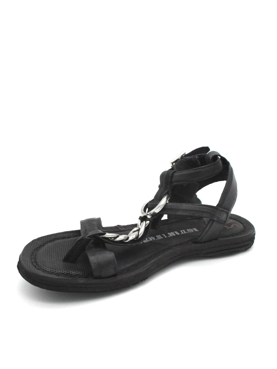 Sandalo in pelle donna As98 A16023 Black