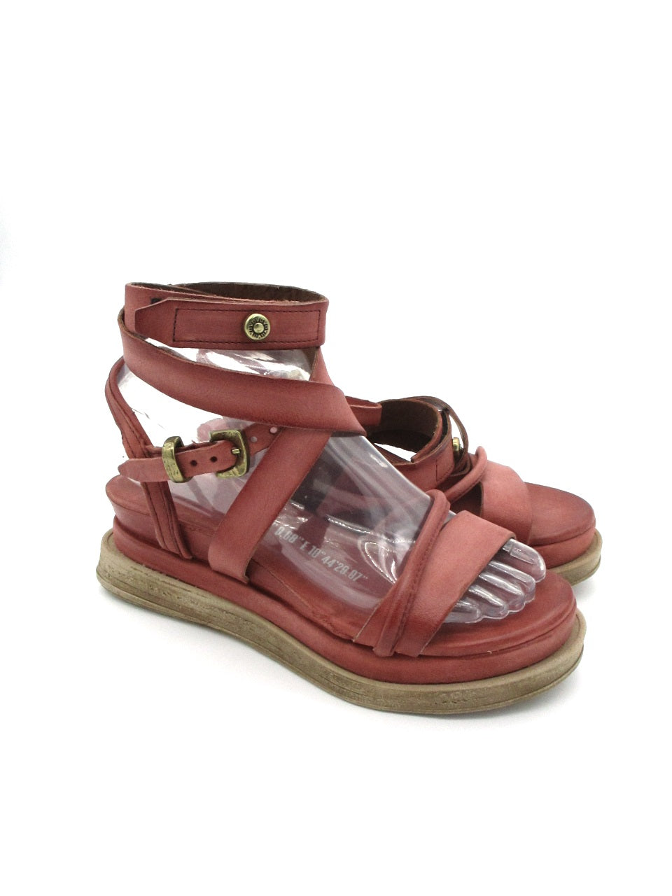 Sandalo zeppa in pelle donna As98 A15006 Mars
