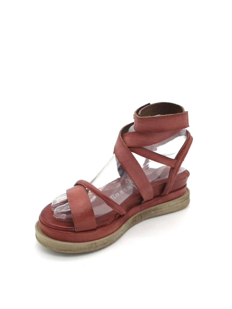 Sandalo zeppa in pelle donna As98 A15006 Mars
