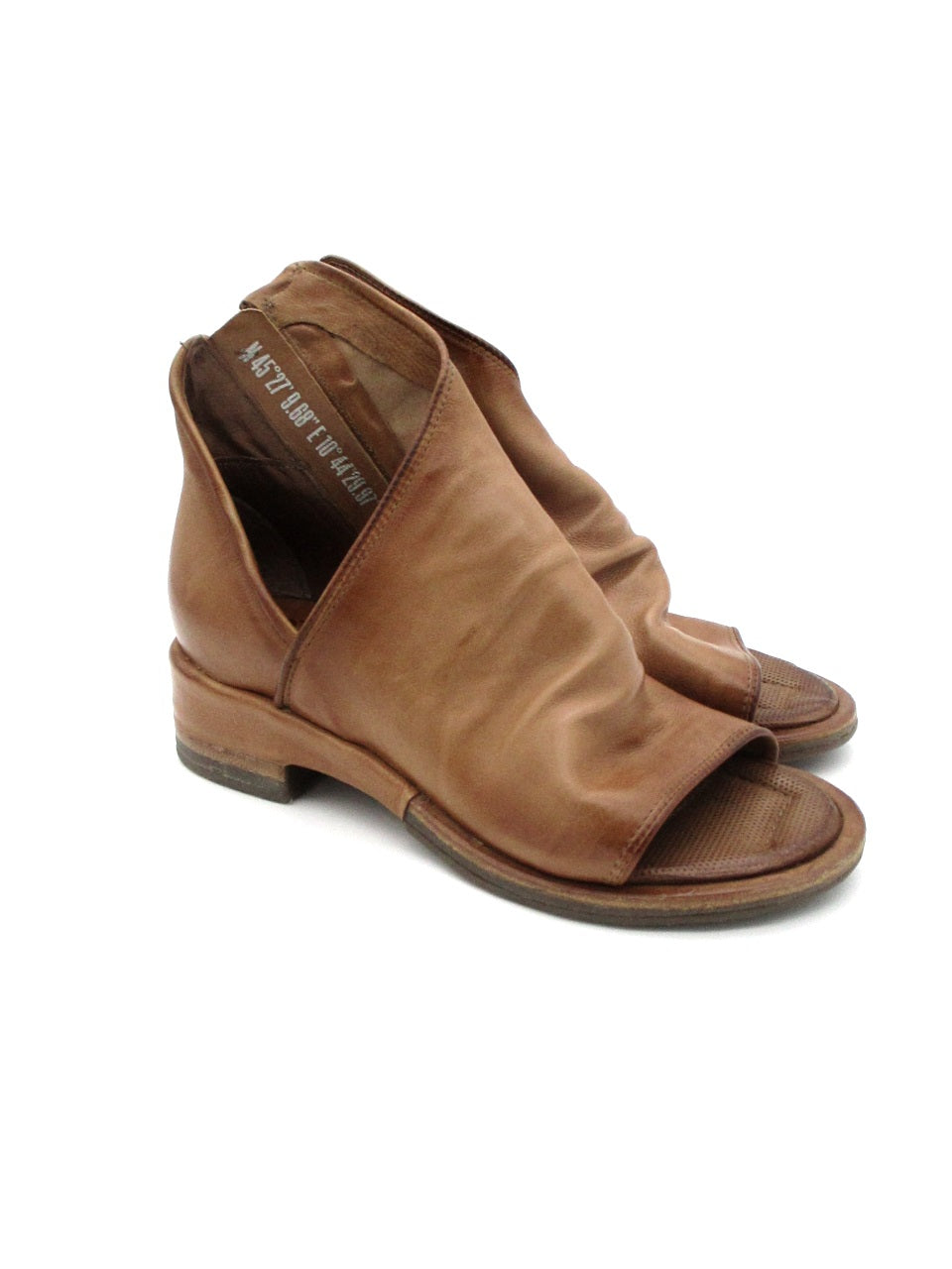 Sandalo tacco in pelle donna As98 A70004 Camel