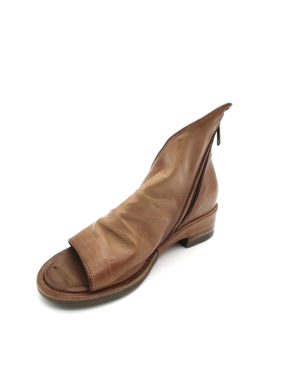 Sandalo tacco in pelle donna As98 A70004 Camel