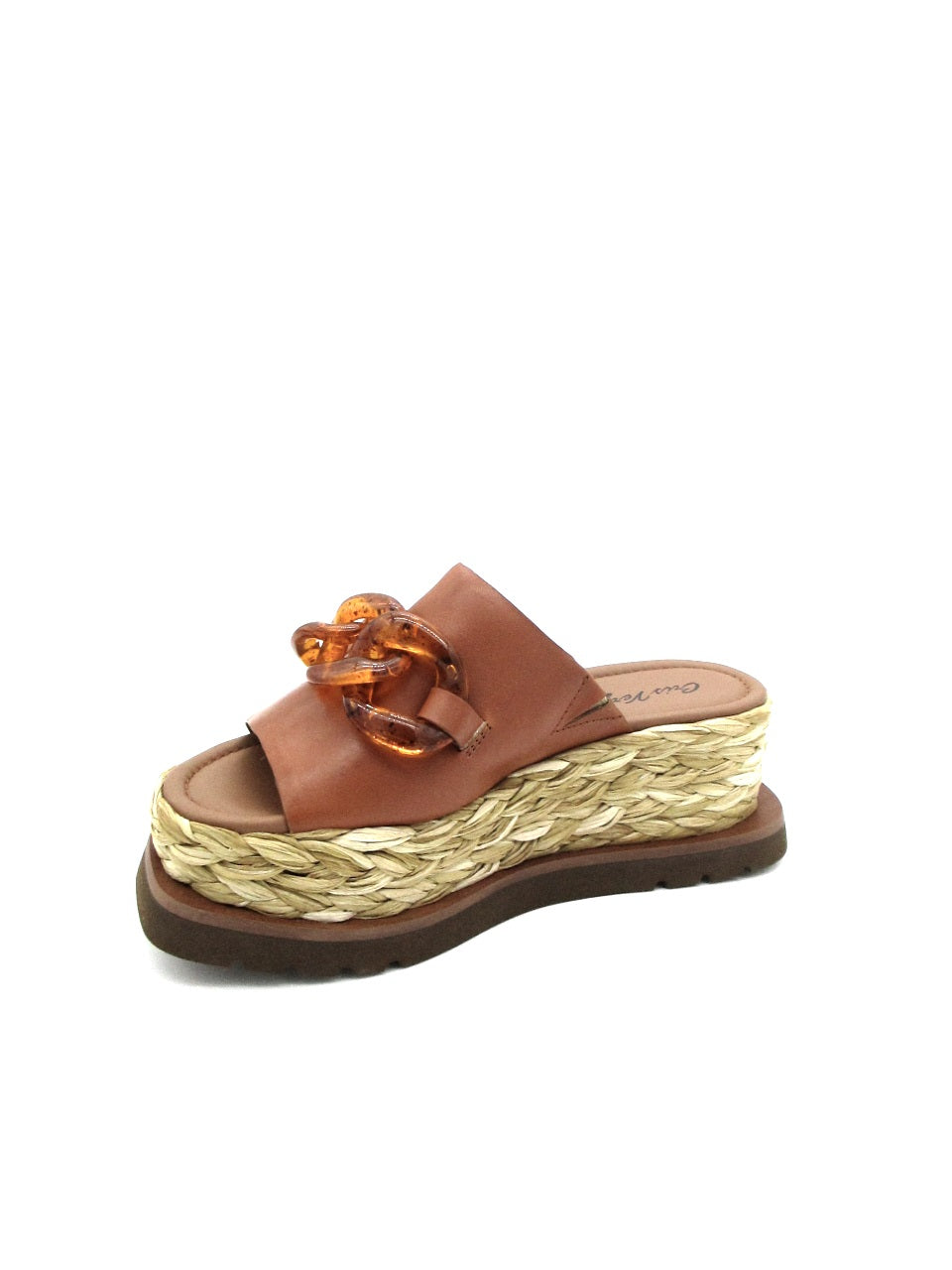Sandalo zeppa EQ1901X Cris Vergrè Cuoio